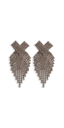 X Rhinestone Graduated Earrings Image 1
