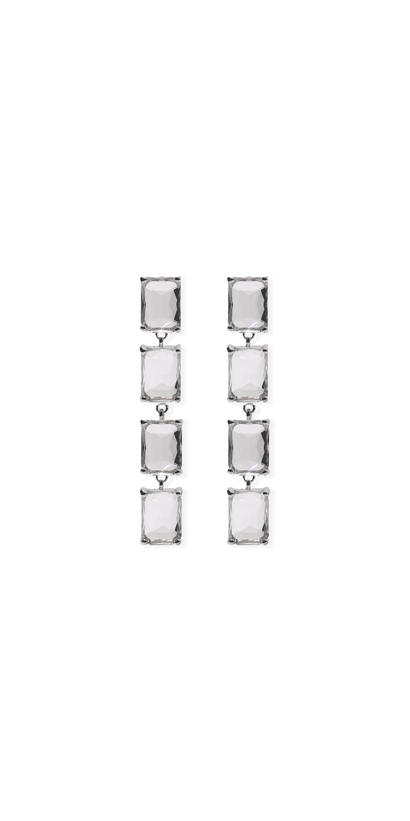 Chunky Gemstone Drop Earrings Image 1