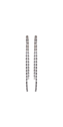 Baguette Extra Long Double Strand Earrings Image 1