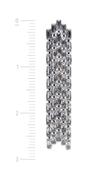 Camille La Vie Baguette Rhinestone 5 Strand Waterfall Earrings one-size / silver