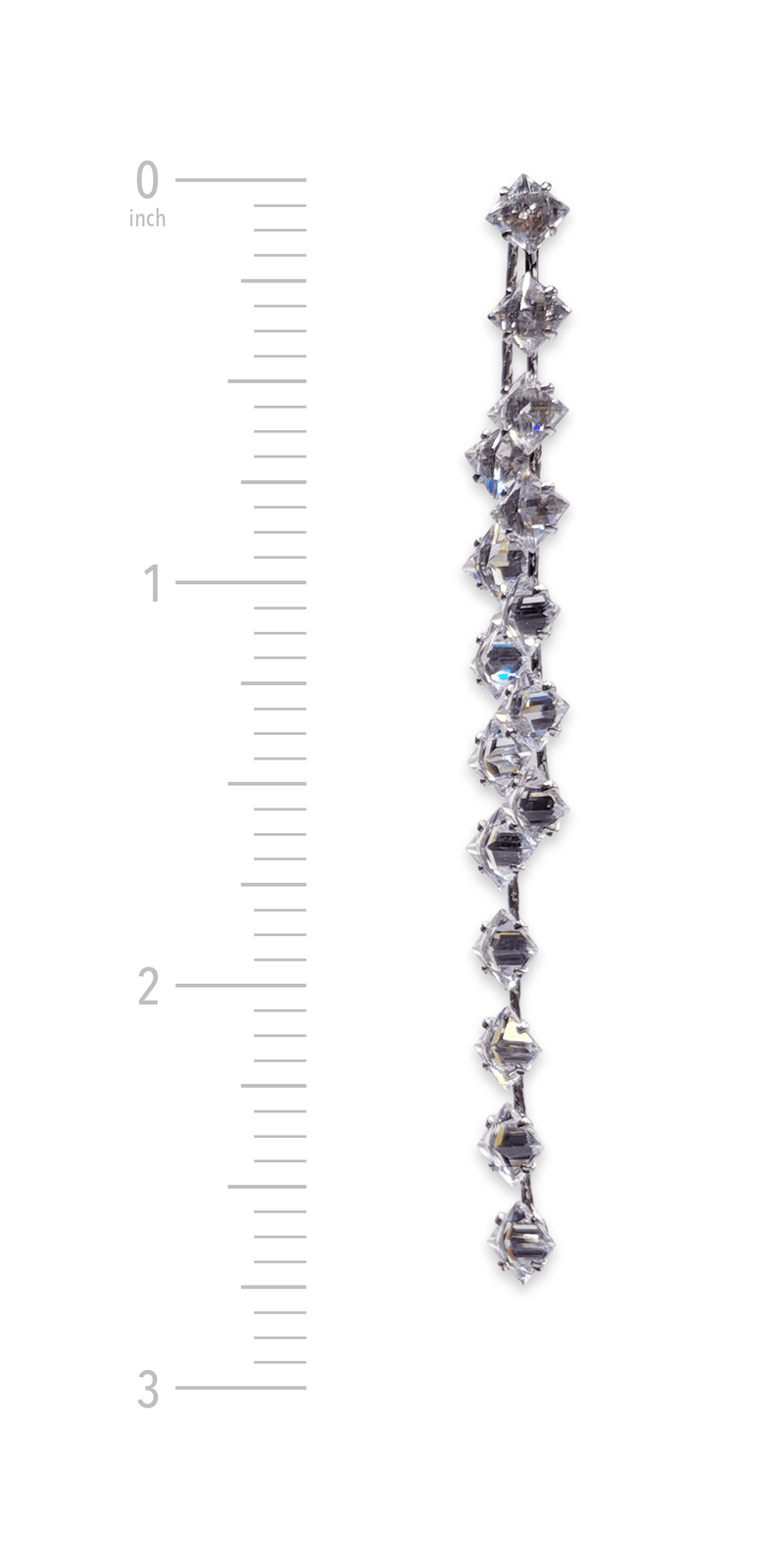 Camille La Vie Marquis Rhinestone Double Strand Earrings one-size / silver