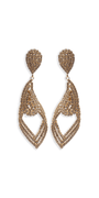 Rhinestone Filigree Teardrop Earrings Image 1