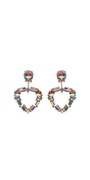 Iridescent Double Rhinestone Duster Earrings Image 1