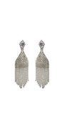 Multi Strand Rhinestone Dome Earrings - Camille La Vie