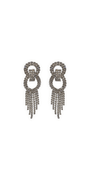 Rhinestone Interlock Multi Stand Earrings Image 1