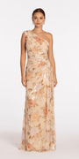 neural-pattern/size/4/missy/Camille La Vie/Sequin Floral One Shoulder Column Dress with Side Cascade/front