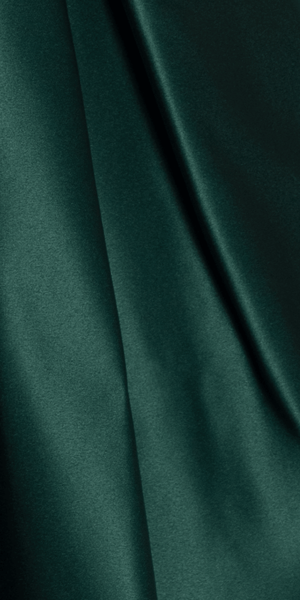 Drape Neck Satin Fit and Flare Dress with Pockets Image 5