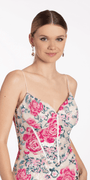 Sequin Floral Sweetheart Corset Bodycon Dress Image 3