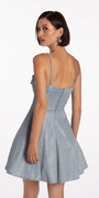 Glitter Knit Bow Front Fit and Flare Dress Image 4