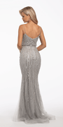 Sweetheart Glitter Mesh Rhinestone Column Dress Image 5