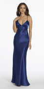 Satin Slip Tie Back Dress Image 7