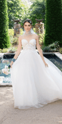 Tulle A Line Dress with 3D Embellished Appliques Image 1