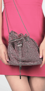 Rhinestone Drawstring Bucket Handbag Image 2