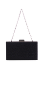 Metal Frame Rhinestone and Satin Handbag Image 9