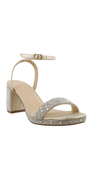 Nelly-3 Rhinestone Block Low Heel Platform Sandal Image 4