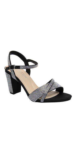 Nicky 21 Mid Heel Rhinestone Ankle Strap Sandal Image 1