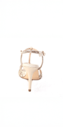 Satin Rhinestone Strappy High Heel Sandal Image 5