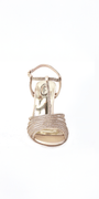 Satin Rhinestone Strappy High Heel Sandal Image 4