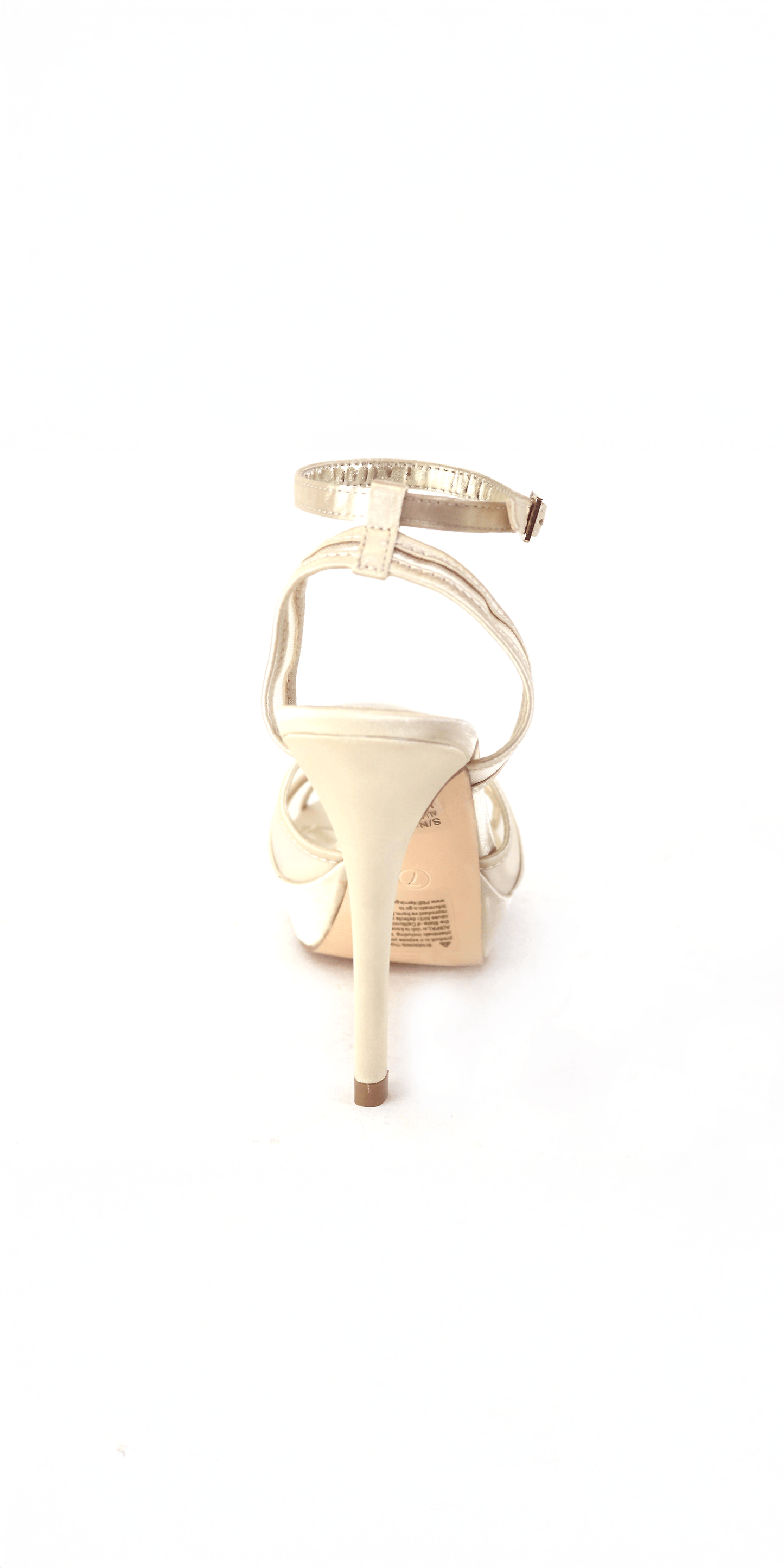 nude/size/6/Camille La Vie/ Mesh Satin Criss Cross Strap Platform Stiletto Sandal /back