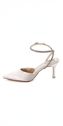 Satin Rhinestone Double Strap Slingback Sandal Image 3