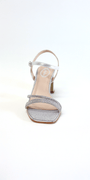 Mirror Heel Glitter Strappy Rhinestone Sandal Image 4