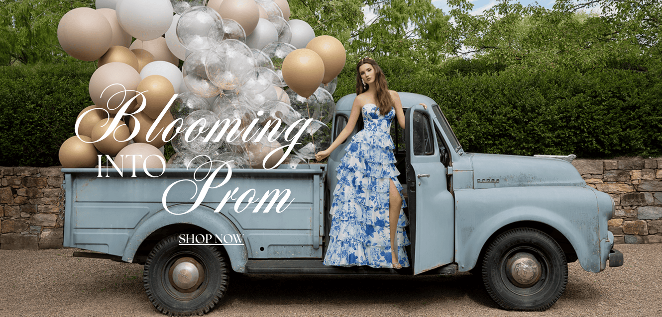 floral prom dress collection Camille La Vie