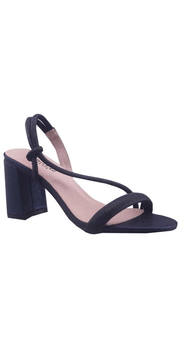 Judy 20 Tonal Beaded  Knotted Ankle Strap Glitter Sandal Image 1