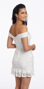 Lace Off the Shoulder Tiered Dress Image 2