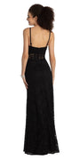 Scallop Lace Corset Dress with Side Slit Image 2