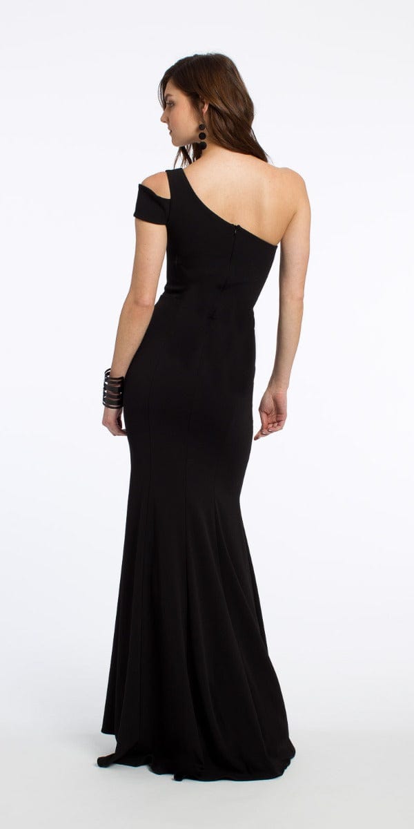 One Shoulder Crepe Dress Image 5