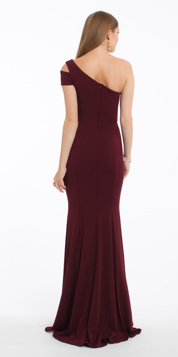 One Shoulder Crepe Dress Image 2
