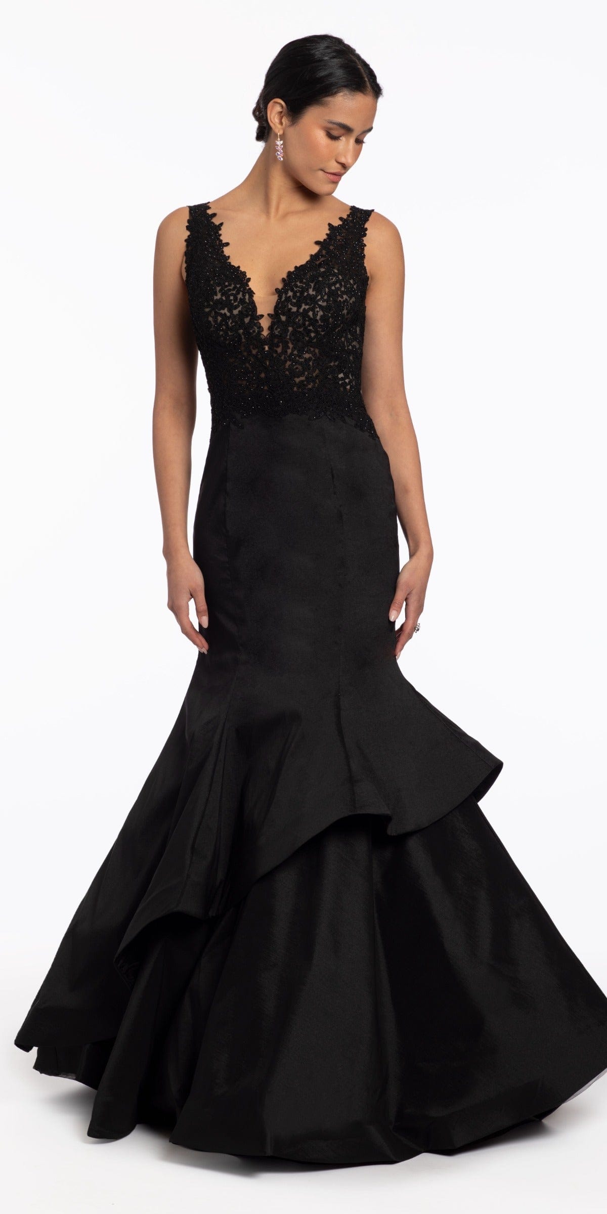 Mac Duggal Bow Front Strapless Taffeta A-Line Gown | Nordstrom