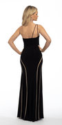 Jersey One Shoulder Dress with Illusion Panels Image 2