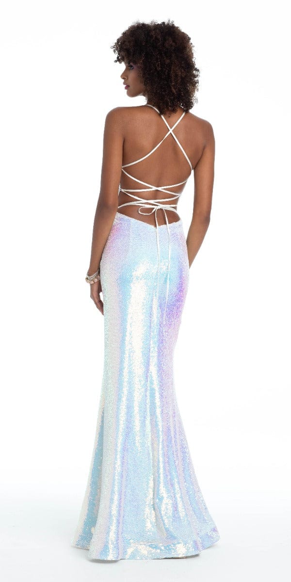 AB Sequin Strappy Back Dress Image 2