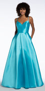 Sweetheart Mikado Open Back Ball Gown Image 1