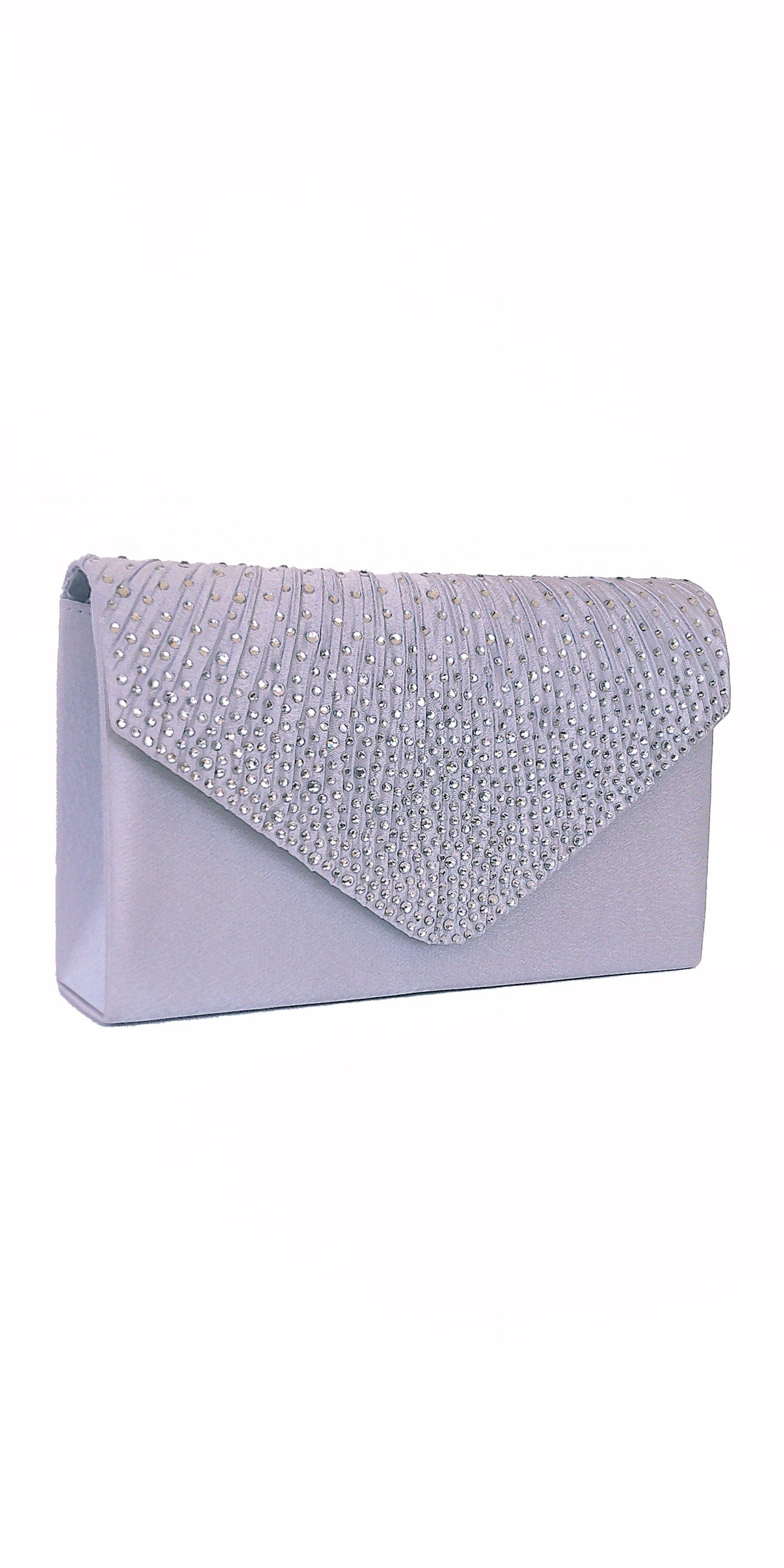 Camille La Vie Full Flap Scattered Bead Satin Handbag OS / navy
