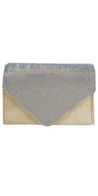 Satin Rhinestone Envelope Handbag Image 1