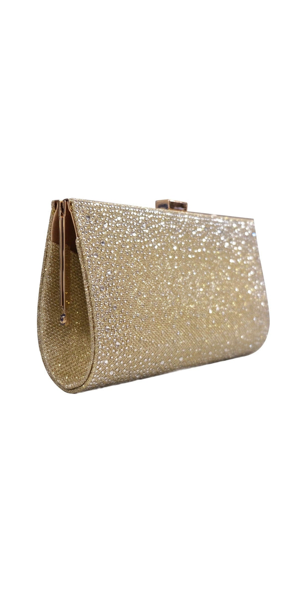 Beaded Glitter Metal Frame Handbag Image 2