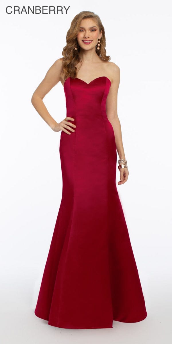 Satin Strapless Mermaid Dress - Plus Image 8