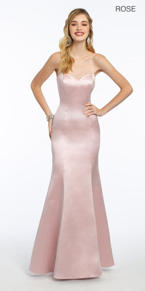 Satin Strapless Mermaid Dress - Petite Image 5