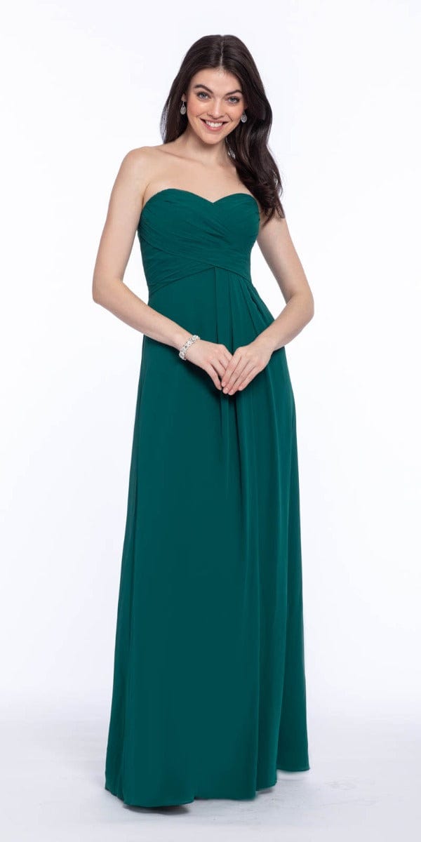 Strapless Criss Cross Bodice Dress - Petite Image 1
