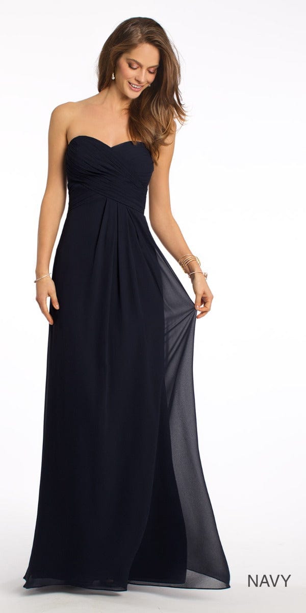 Strapless Criss Cross Bodice Dress - Petite Image 4