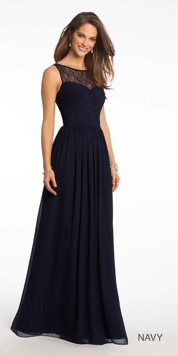 Lace Illusion Neckline Dress - Plus Image 4