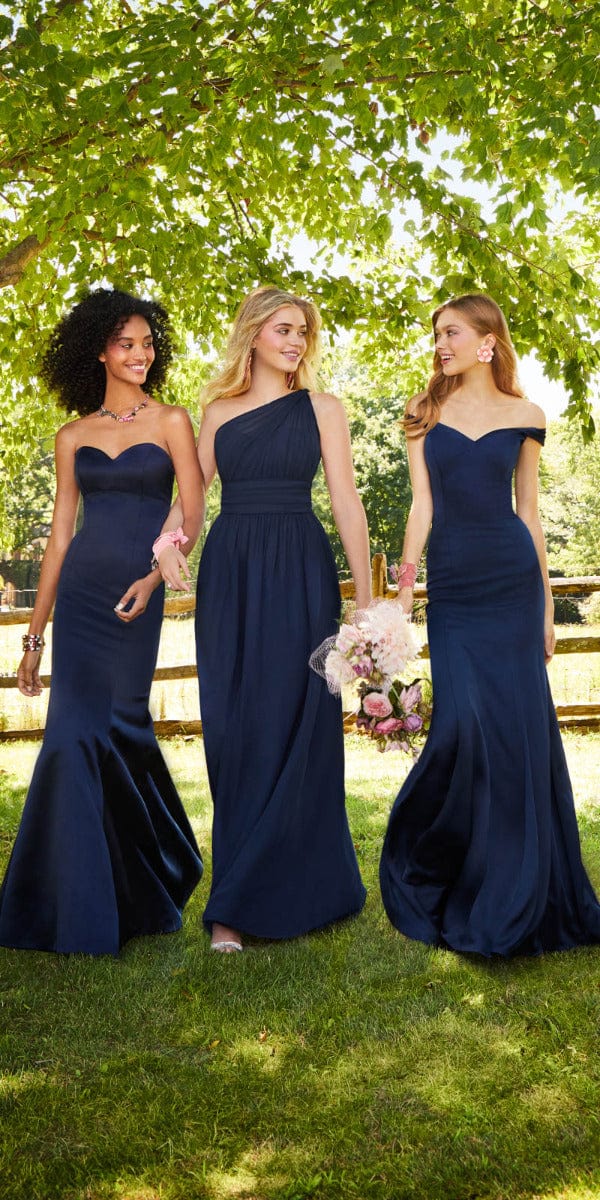 Camille La Vie One Shoulder Illusion Bridesmaid Dress - Petite