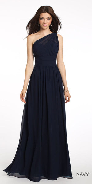 One Shoulder Illusion Bridesmaid Dress - Petite Image 1