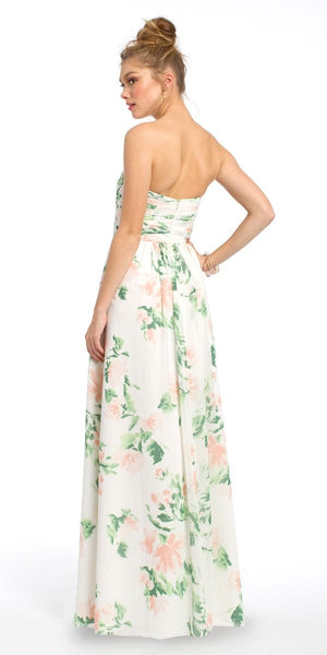 Print Criss Cross Bodice Dress Image 2