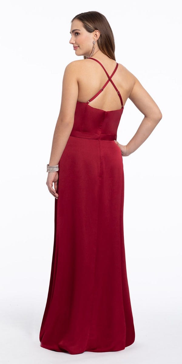 Plunge Crepe X-Back Dress from Camille La Vie and Group USA