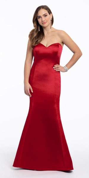 Satin Strapless Mermaid Dress - Petite Image 2