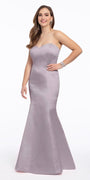Satin Strapless Mermaid Dress - Petite Image 18