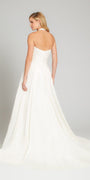 Plunging Halter Ball Gown Wedding Dress Image 4